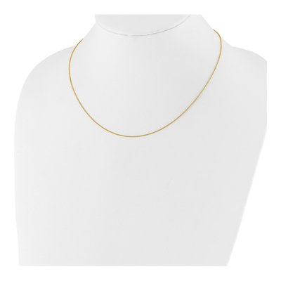 14K Yellow Gold 1.1mm Round Cable Chain – view 4