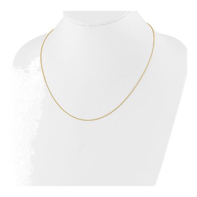14K Yellow Gold 1.1mm Round Cable Chain – view 6