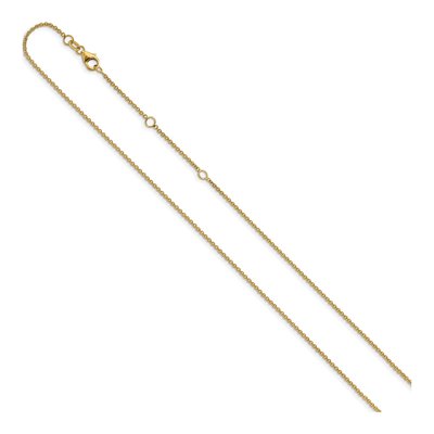 14K Yellow Gold 1.4mm Round Cable Chain – view 3