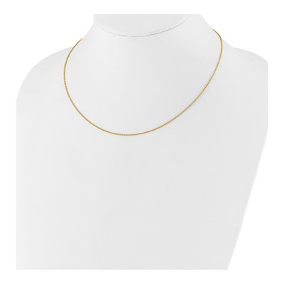 14K Yellow Gold 1.4mm Round Cable Chain – view 4
