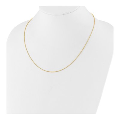 14K Yellow Gold 1.4mm Round Cable Chain – view 6
