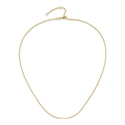 14K Yellow Gold 1mm Diamond-Cut Open Franco Chain – view 5