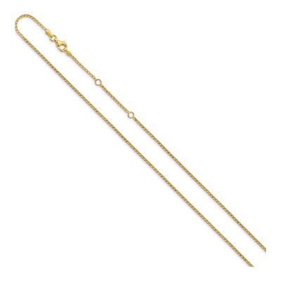14K Yellow Gold 1.4mm Diamond-Cut Open Franco Chain – view 3