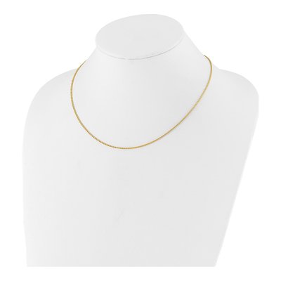14K Yellow Gold 1.4mm Diamond-Cut Open Franco Chain – view 4