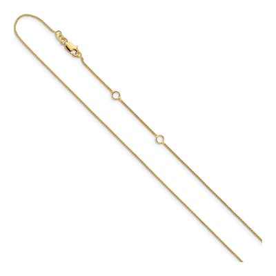 14K Yellow Gold 0.8mm Baby Wheat Chain – view 3