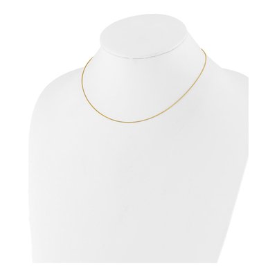 14K Yellow Gold 0.8mm Baby Wheat Chain – view 4