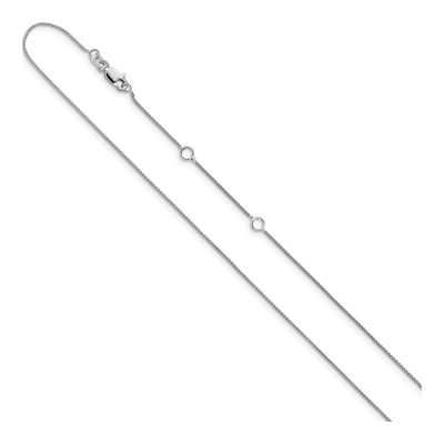 14K White Gold 0.8mm Wheat Chain – view 3