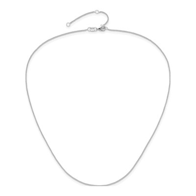 14K White Gold 0.8mm Wheat Chain – view 5
