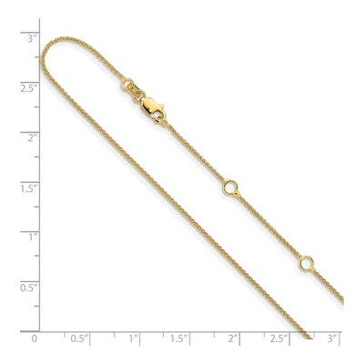 14K Yellow Gold 1mm Wheat Chain – view 7