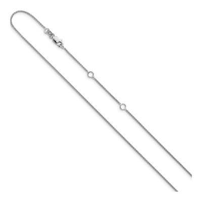 14K White Gold 1mm Wheat Chain – view 4