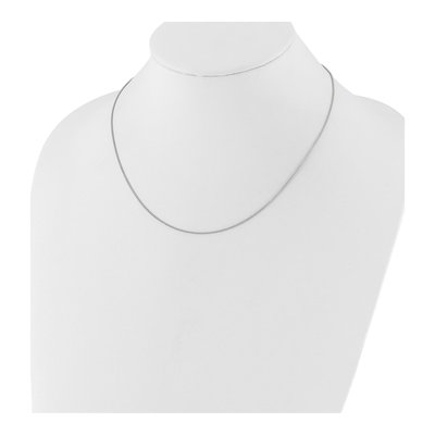 14K White Gold 1mm Wheat Chain – view 5