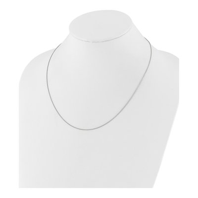 14K White Gold 1mm Wheat Chain – view 7