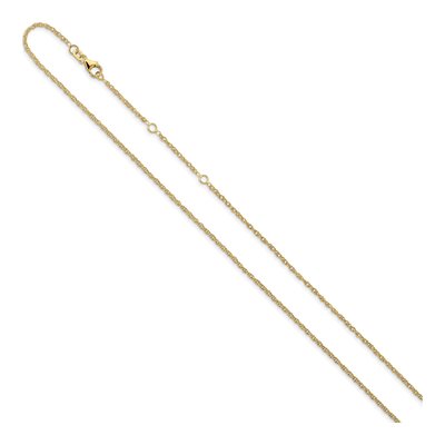 14K Yellow Gold 1.5mm Diamond-Cut Rope Chain – view 3