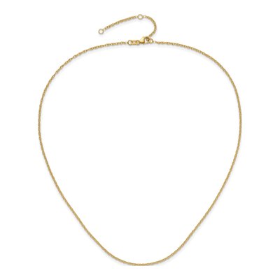 14K Yellow Gold 1.5mm Diamond-Cut Rope Chain – view 5