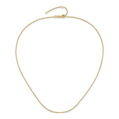 14K Yellow Gold 1.25mm Singapore Chain – view 5