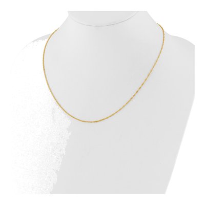 14K Yellow Gold 1.5mm Singapore Chain – view 7