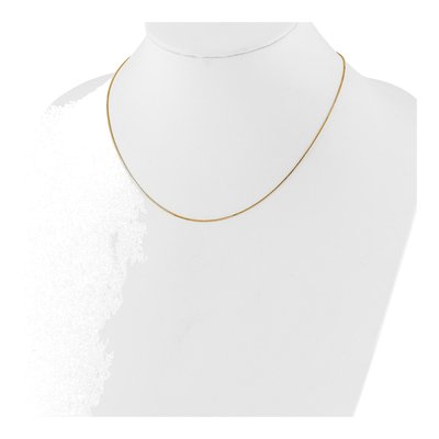 14K Yellow Gold 0.7mm Box Chain – view 4