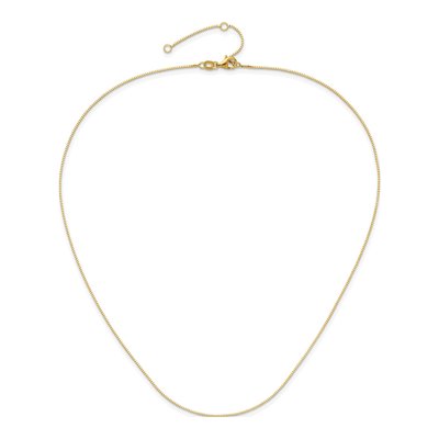 14K Yellow Gold 0.7mm Box Chain – view 5