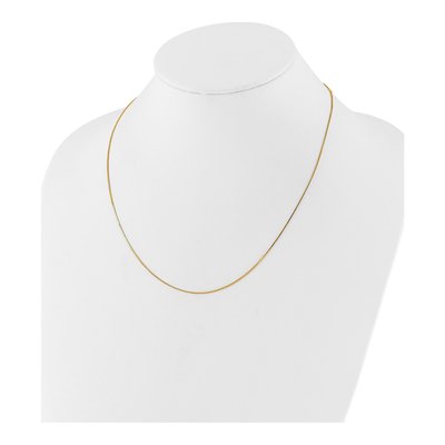 14K Yellow Gold 0.7mm Box Chain – view 6