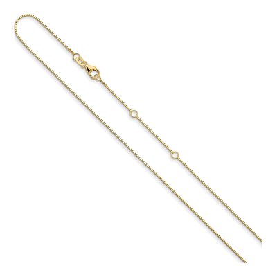 14K Yellow Gold 0.85mm Box Chain – view 3