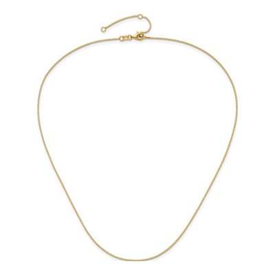 14K Yellow Gold 0.85mm Box Chain – view 5