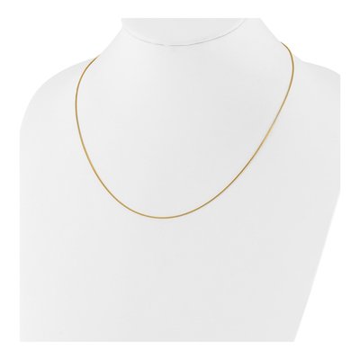 14K Yellow Gold 0.85mm Box Chain – view 6