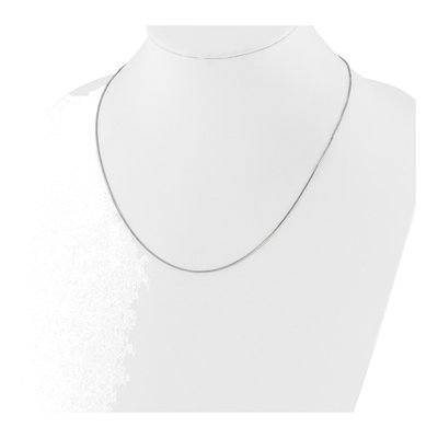 14K White Gold 0.95mm 95mm Box Chain – view 6