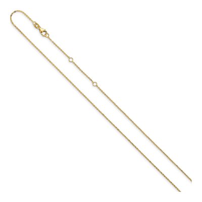 14K Yellow Gold 1.2mm Flat Cable Chain – view 3