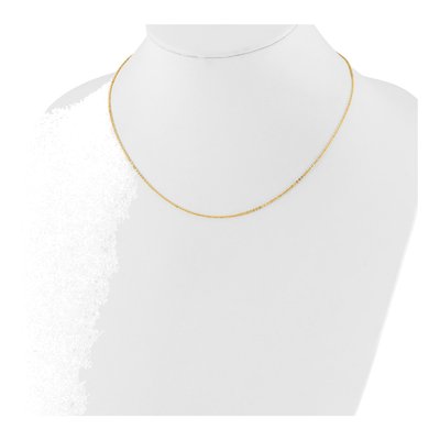 14K Yellow Gold 1.2mm Flat Cable Chain – view 4