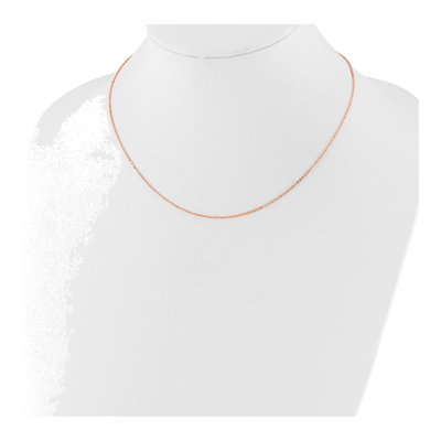 14K Rose Gold 1.2mm Flat Cable Chain – view 4