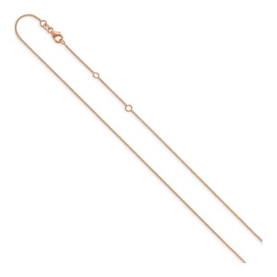 14K Rose Gold 1.25mm Round Cable Chain – view 3
