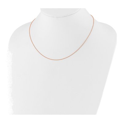 14K Rose Gold 1.25mm Round Cable Chain – view 4