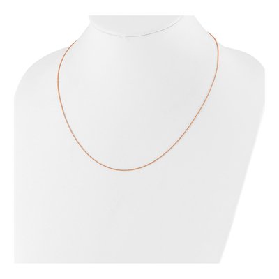 14K Rose Gold 1.25mm Round Cable Chain – view 6