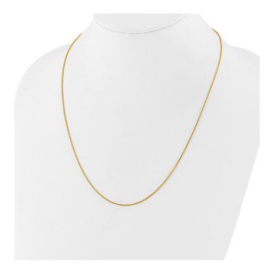 14K Yellow Gold 1mm Wheat Chain – view 6