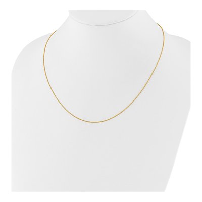 14K Yellow Gold 0.95mm Sparkle Singapore Chain – view 4
