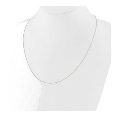 14K White Gold 0.95mm Sparkle Singapore Chain – view 6