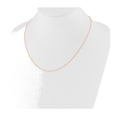 14K Rose Gold 1mm Diamond-Cut Cable Chain – view 4