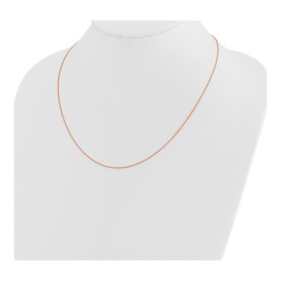 14K Rose Gold 0.85mm Wheat Chain – view 4