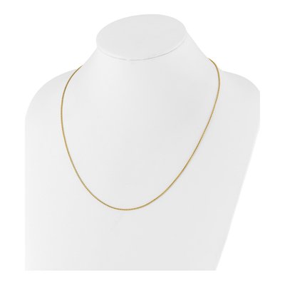 14K Yellow Gold 1.35mm Round Box Chain – view 5