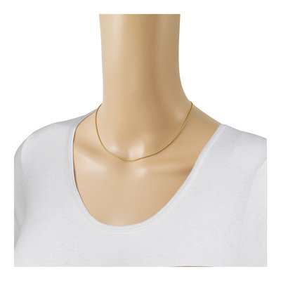 14K Yellow Gold 1.35mm Round Box Chain – view 6