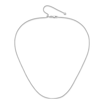 14K White Gold 1.35mm Round Box Chain – view 4