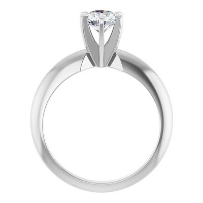 Custom Round Solitaire Engagement Ring, 1 ct Diamond – view 2