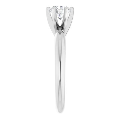 Custom Round Solitaire Engagement Ring, 1 ct Diamond – view 4