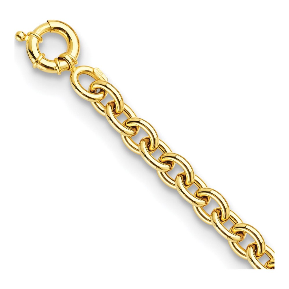 Herco 14K Yellow Gold 8 Inch Oval Link 10.5mm