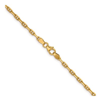 14K Yellow Gold 2.7mm Anchor Chain – view 4