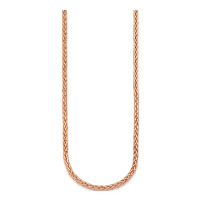14K Rose Gold 4.1mm Wheat Chain – view 2