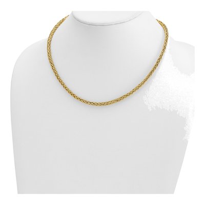 14K Yellow Gold 4.1mm Wheat Chain – view 5