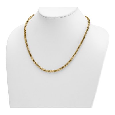 14K Yellow Gold 4.1mm Wheat Chain – view 4