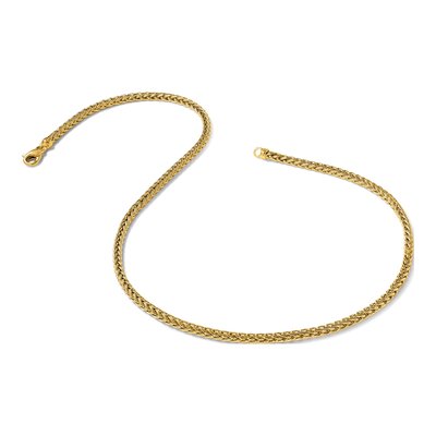 14K Yellow Gold 4.1mm Wheat Chain – view 7