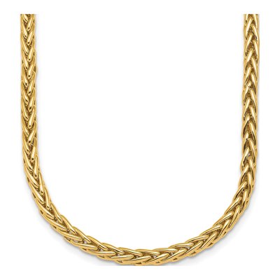14K Yellow Gold 4.1mm Wheat Chain